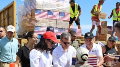 Kit de ayuda humanitaria de Estados Unidos.