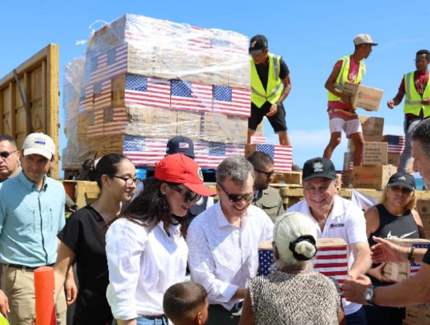 Kit de ayuda humanitaria de Estados Unidos.