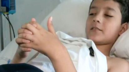 Niño atrapado en el edificio La Estrella