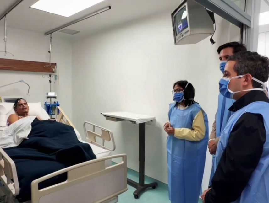 Presidenta encargada visitó a Hernán Gil