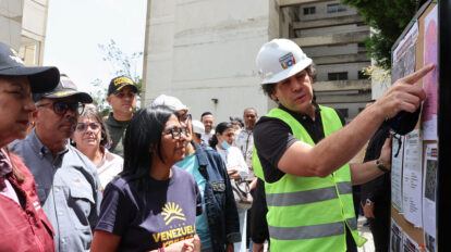Inspeccionan trabajos de rehabilitación del Plan Venezuela Renace en San Bernardino