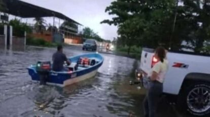 Lluvias desbordaron el caño Madre Vieja en Guanarito