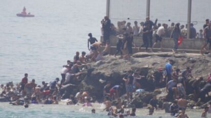Sube a 57 los muertos durante entrada de migrantes de Marruecos a Ceuta