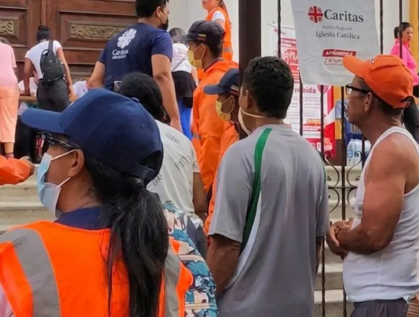 Cáritas reporta atención a 8.000 familias