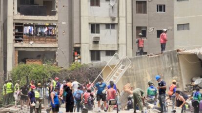 Finalizan labores de remoción de escombros en el edificio Rita