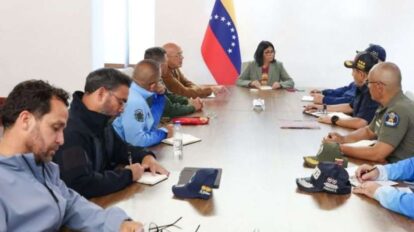 Presidenta (e) evalúa despliegue de seguridad para atender al pueblo