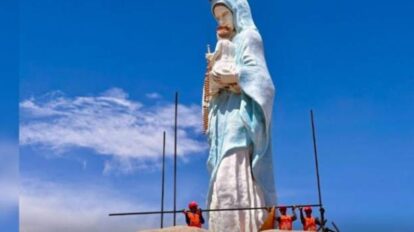 Restauran monumento a la Virgen de Chiquinquirá en Maracaibo