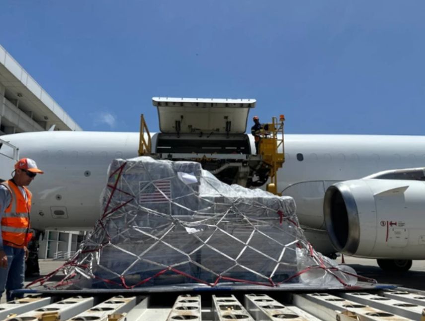 Venezuela recibió 22,8 toneladas de alimentos de EEUU