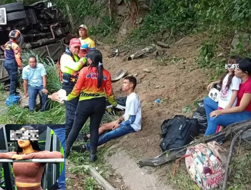 Vuelco de buseta deja una joven fallecida en autopista de Carabobo