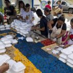 Realizan la “torta más grande” de Venezuela a niños afectados por terremotos
