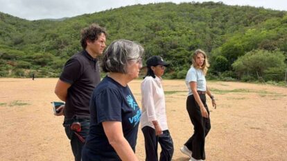 Presidenta (e) inspecciona terrenos en La Guaira
