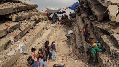 Advierten de enfermedades respiratorias por partículas de los escombros
