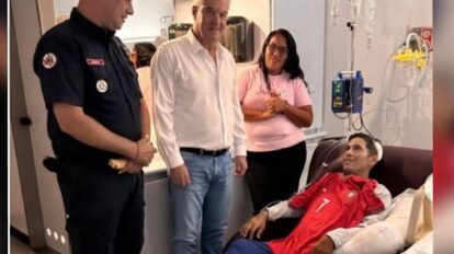 CR7 envía una camiseta autografiada a vigilante rescatado