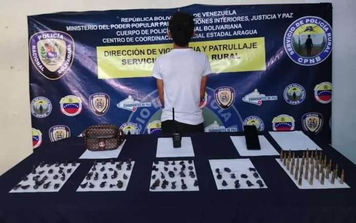Cpnb detiene con drogas a presunto integrante de Gedo en Aragua