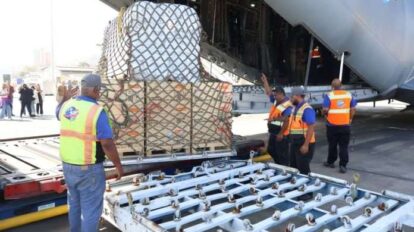 Llegaron 13,3 toneladas de asistencia humanitaria de Luxemburgo