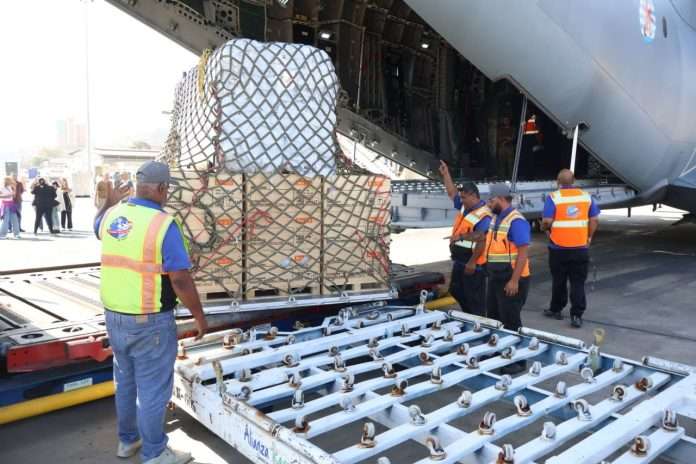 Llegaron 13,3 toneladas de asistencia humanitaria de Luxemburgo