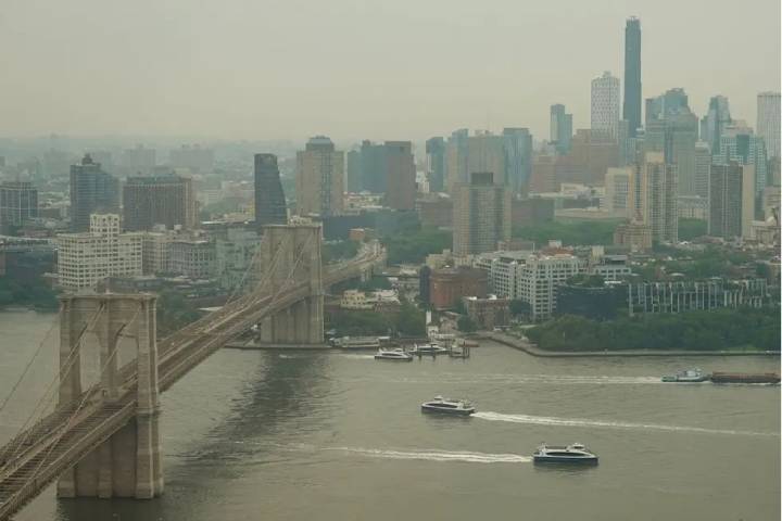 Alerta sanitaria en NY por humo de incendios forestales en Canadá