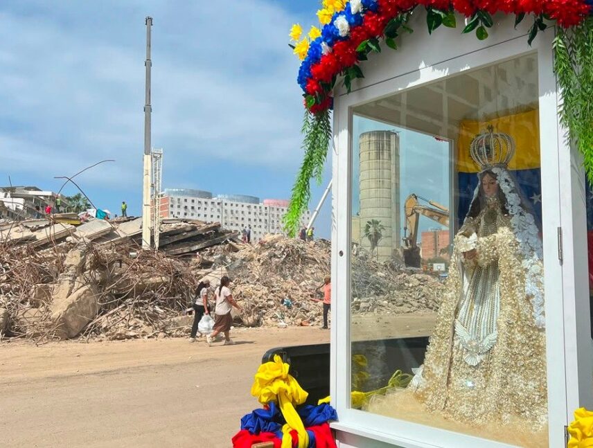 Imagen de la Virgen del Valle salió de Margarita a La Guaira