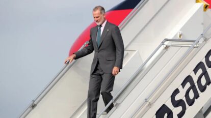 Felipe VI arribó a Perú para la toma de posesión de Keiko Fujimori