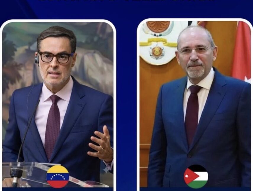 Venezuela ratifica compromiso de impulsar la cooperación con Jordania