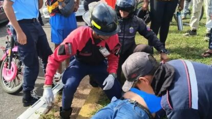 Un lesionado dejó accidente en Ciudad Bolívar