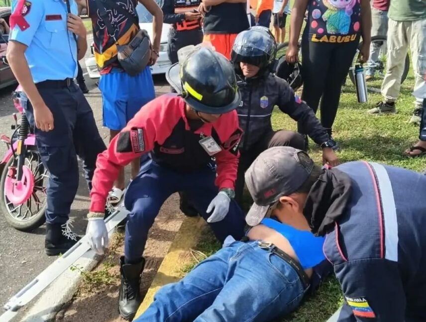 Un lesionado dejó accidente en Ciudad Bolívar