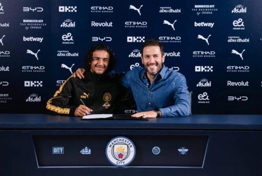 Manchester City presentó a Bouaddi como su nuevo fichaje