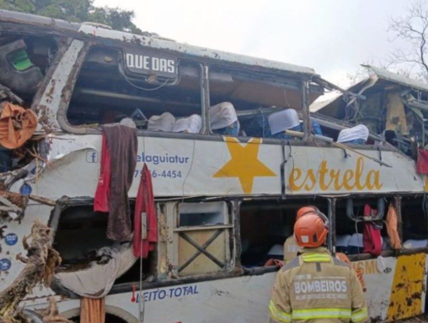 accidente de autobús en Brasil lleno de turistas