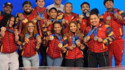 Equipo de Halterofilia venezolano en Juegos centroamericanos