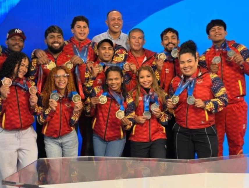 Equipo de Halterofilia venezolano en Juegos centroamericanos