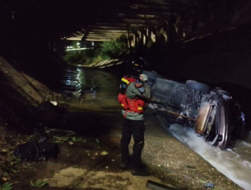 accidente en la autopista Gran Cacique Guaicaipuro