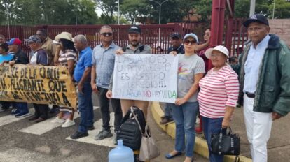 protesta residencia angostura problemas de agua