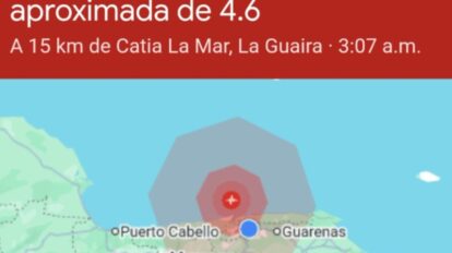 Google envía alerta sísmica