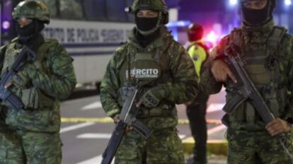 despliegue de seguridad en Quito.