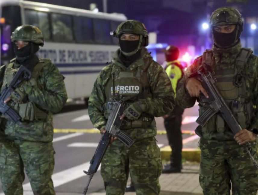 despliegue de seguridad en Quito.