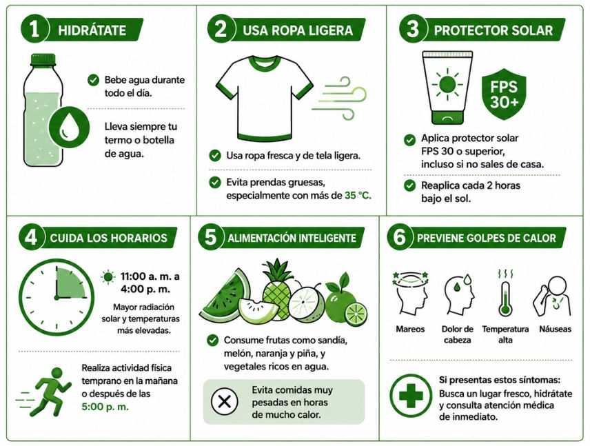 Recomendaciones para combatir ola de calor en Ciudad Guayana