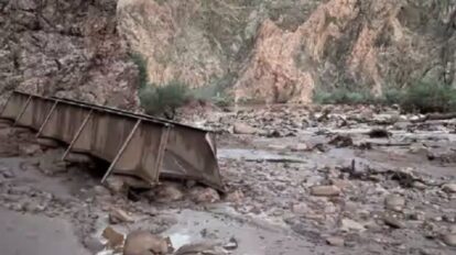 inundación en el Gran Cañón