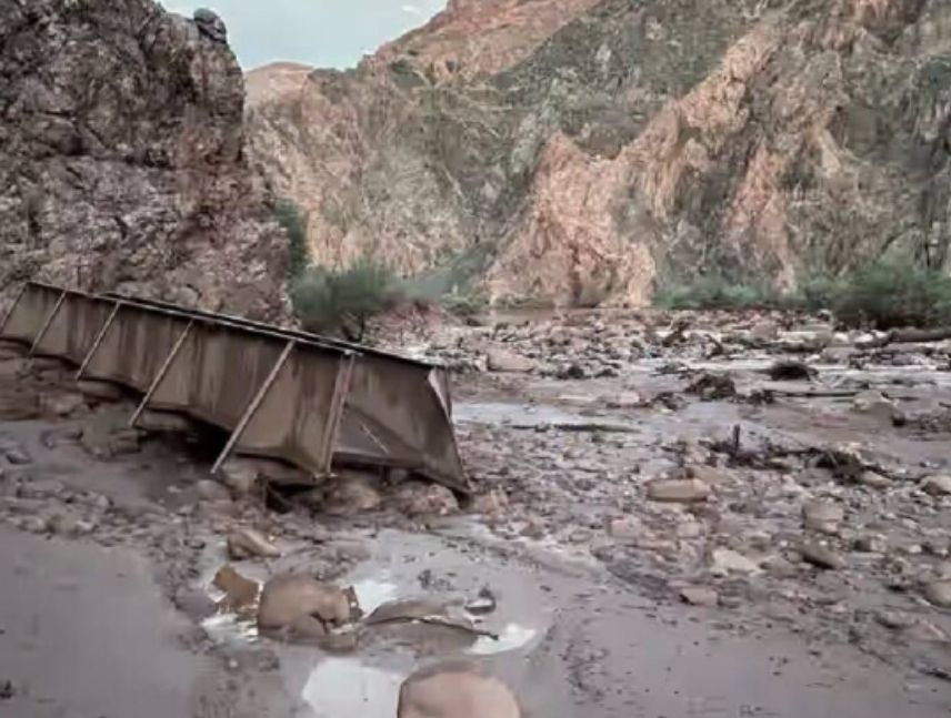 inundación en el Gran Cañón