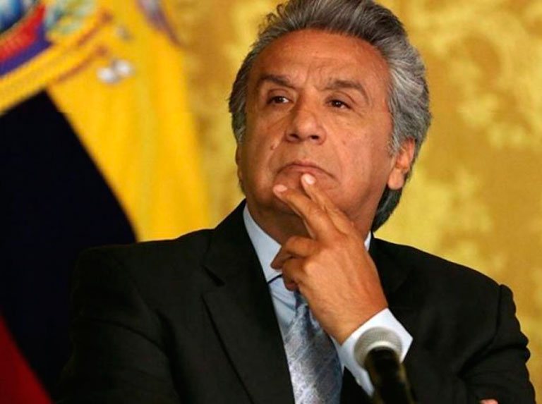 Declaran al expresidente ecuatoriano Lenín Moreno culpable de recibir sobornos