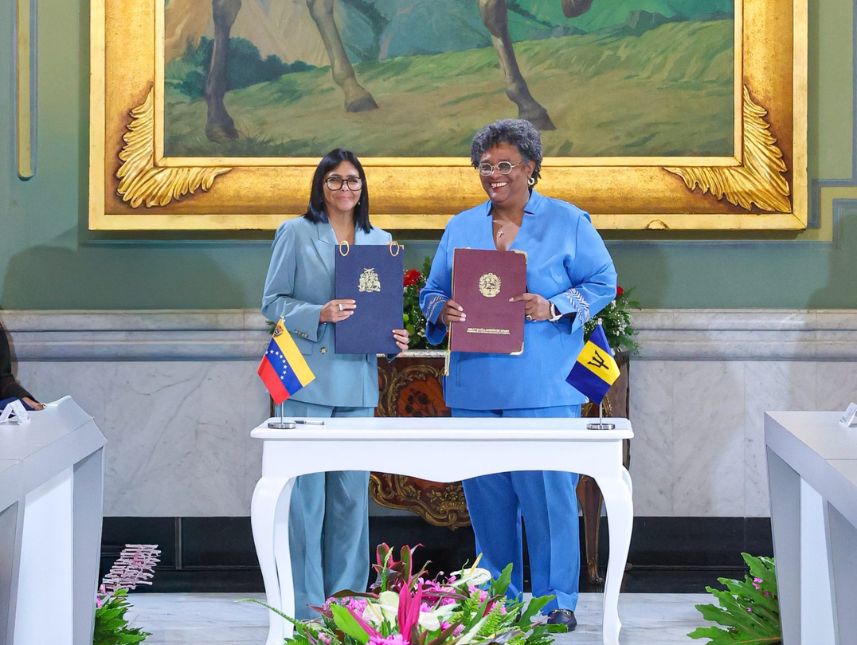 Gobiernos de Venezuela y Barbados firman declaración conjunta