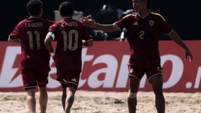 Vinotinto Sub-20 de playa tercera en el Suramericano