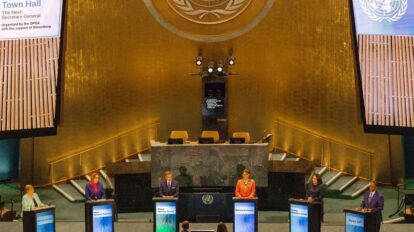 Cuatro mujeres y dos hombres compiten por la Secretaría General de la ONU