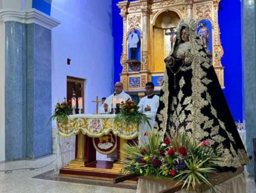 Fieles de Ciudad Orinoco honran a Nuestra Señora de la Soledad