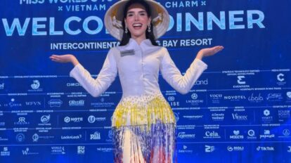 Mística Núñez llega a Vietnam por el Miss Mundo