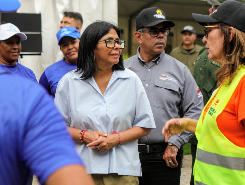 Delcy Rodríguez supervisa avances del Plan Venezuela Renace en Morón