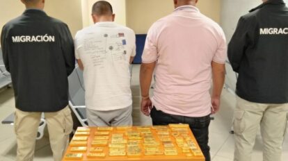 Panamá intercepta a tres venezolanos con 76 barras de oro sin declarar