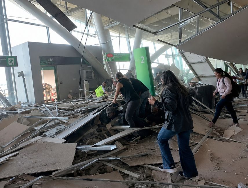 Suspenden vuelos en seis aeropuertos de Colombia tras terremoto