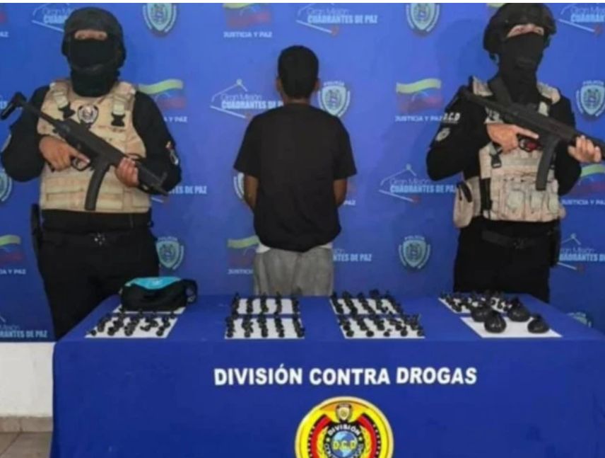 Capturao con 142 envoltorios de drogas en Maracay
