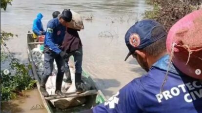 Crecida del río Arauca afectó a siete viviendas