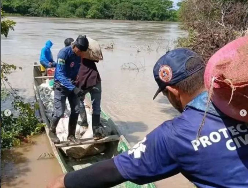 Crecida del río Arauca afectó a siete viviendas